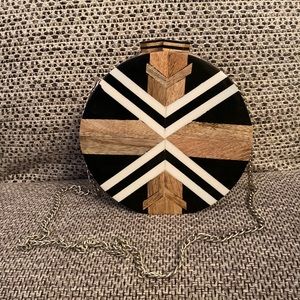 Zara Wood Crossbody Bag